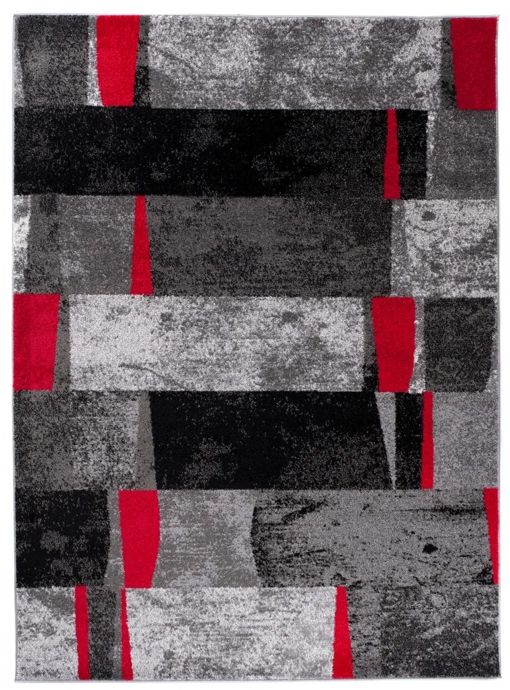 Kusový koberec Ringo sivočervený, Velikosti 160x220cm