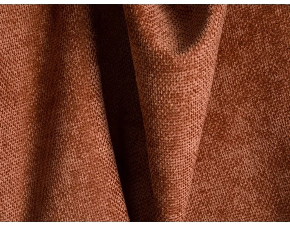 Ženilková rozkladacia/s úložným priestorom rohová pohovka v tehlovej farbe (do tvaru "U") Tonale – Cosmopolitan Design