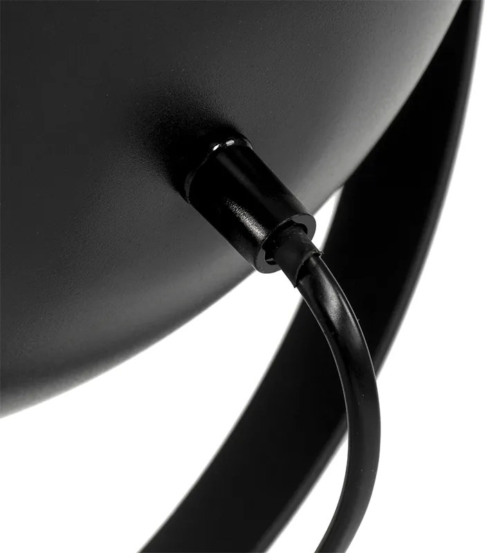 Stolná lampa čierna so zlatom 63,3 cm trojnožka nastaviteľná - Magnax