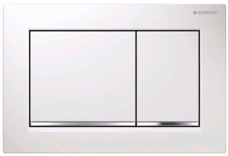 Geberit Omega30 ovládacie tlačidlo plast biele lesklé 115.080.KJ.1