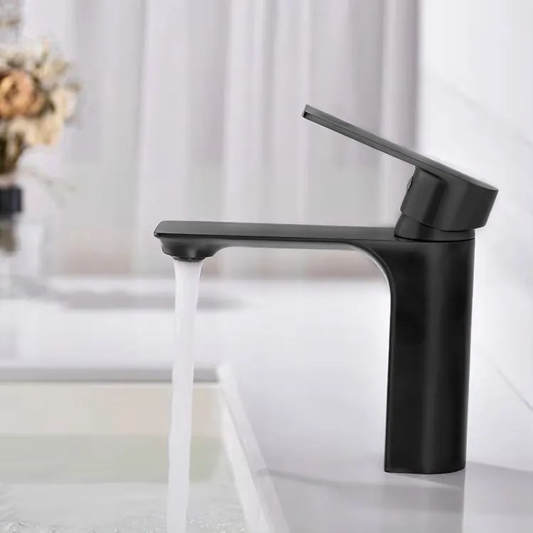 Rea Urban, umývadlová batéria h-150, čierna matná, REA-B9907