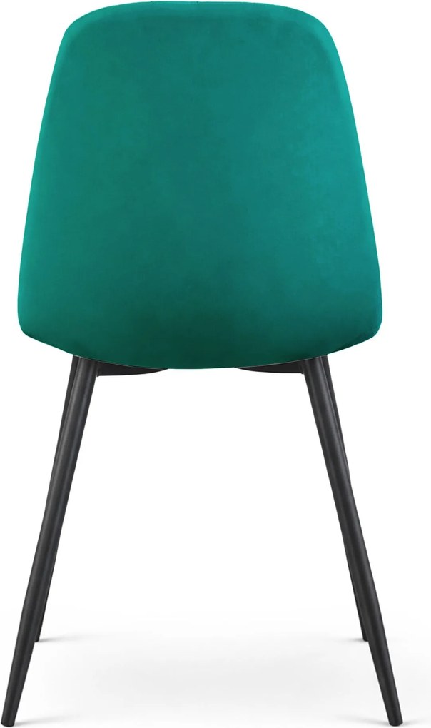 Čalouněná jídelní židle Lumo lahvově zelená