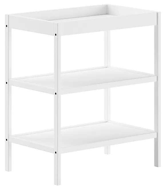 Biely prebaľovací pult z bukového dreva Dino – Vipack