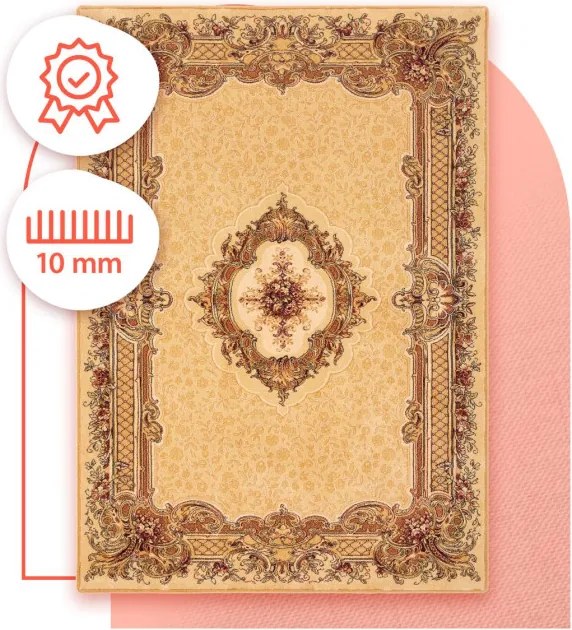 Koberec  Agnella Agnus Nefretete Bursztyn