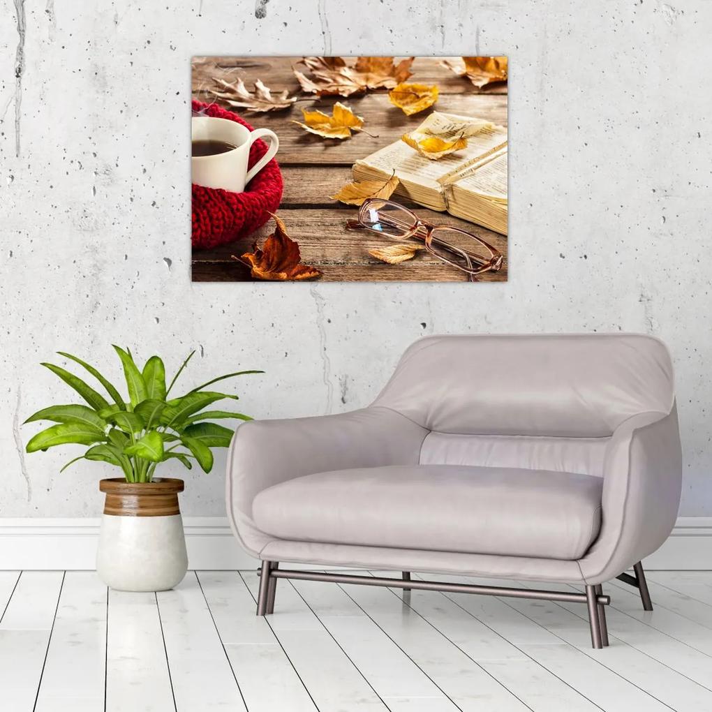 Obraz - Jesenná šálka čaju (70x50 cm)