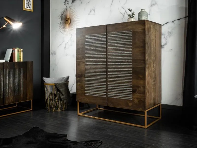 Onyx komoda 100 cm hnedá