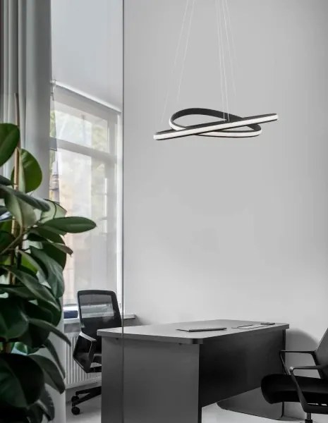 LED luster Aries 59 čierne
