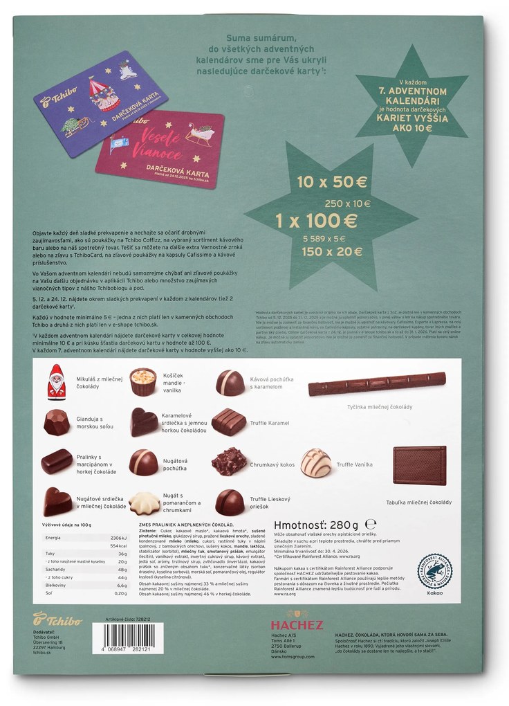 Adventný kalendár Tchibo