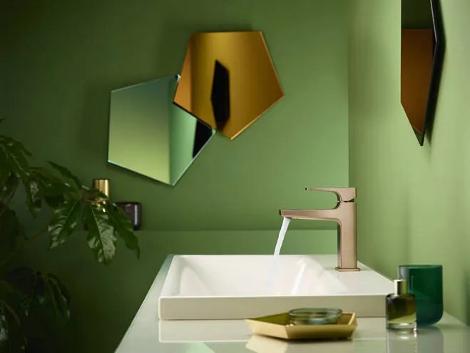 Hansgrohe Metropol, umývadlová batéria 110 s výpustom Push-Open, kefovaný bronz, HAN-32507140