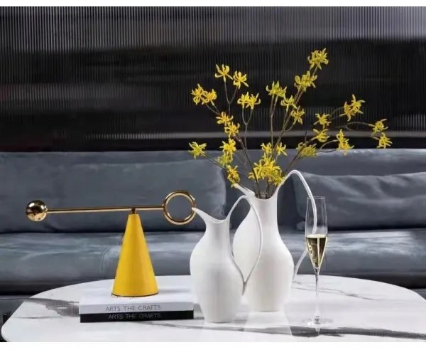 Biela keramická váza 33x17x19 cm