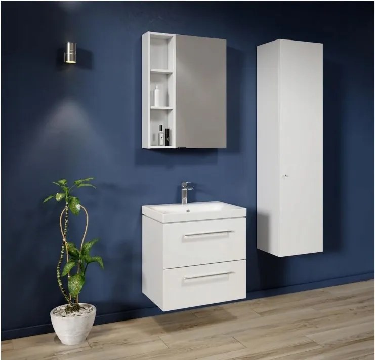 Cersanit Larga, skrinkové úchytky 35cm 2ks, strieborná, S599-0142