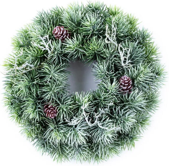 Umelý veniec čečiny srienistý, pr. 30 cm