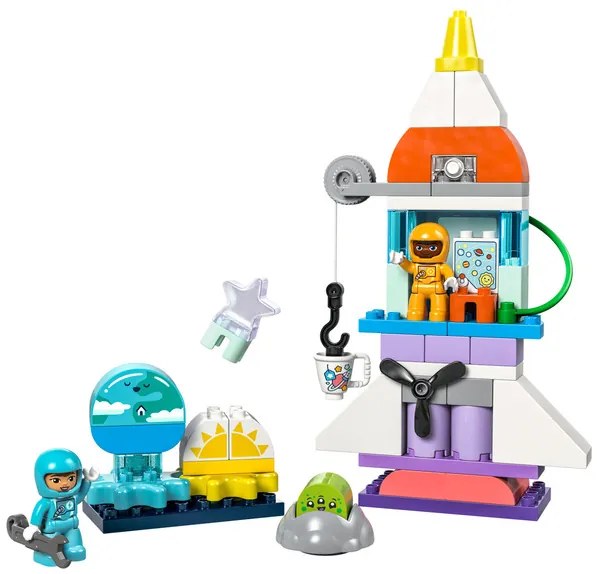 Lego® Duplo® 10422 Vesmírne dobrodružstvo s raketoplánom 3 v 1 (100378799)