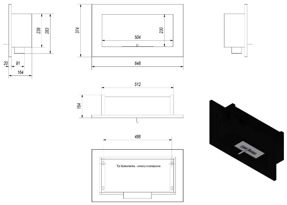 Biokrb na stenu Golf Vertical