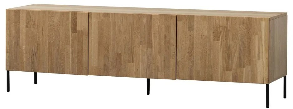 TV stolík z dubového dreva v prírodnej farbe 180x56x46 cm Bono – WOOOD