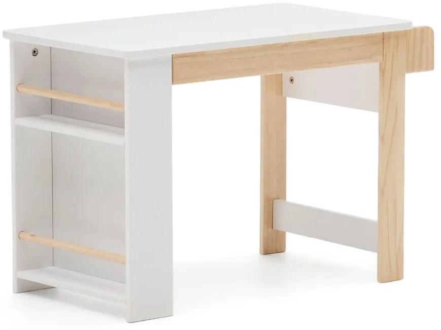 Detský písací stôl s bielou doskou 40x77 cm Serwa – Kave Home