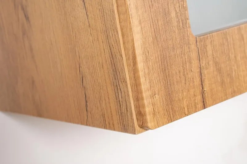 Kuchyňská linka MDF 240cm - typ II, Korpus: Béž pieskový / Dvierka: Crosline ciemny