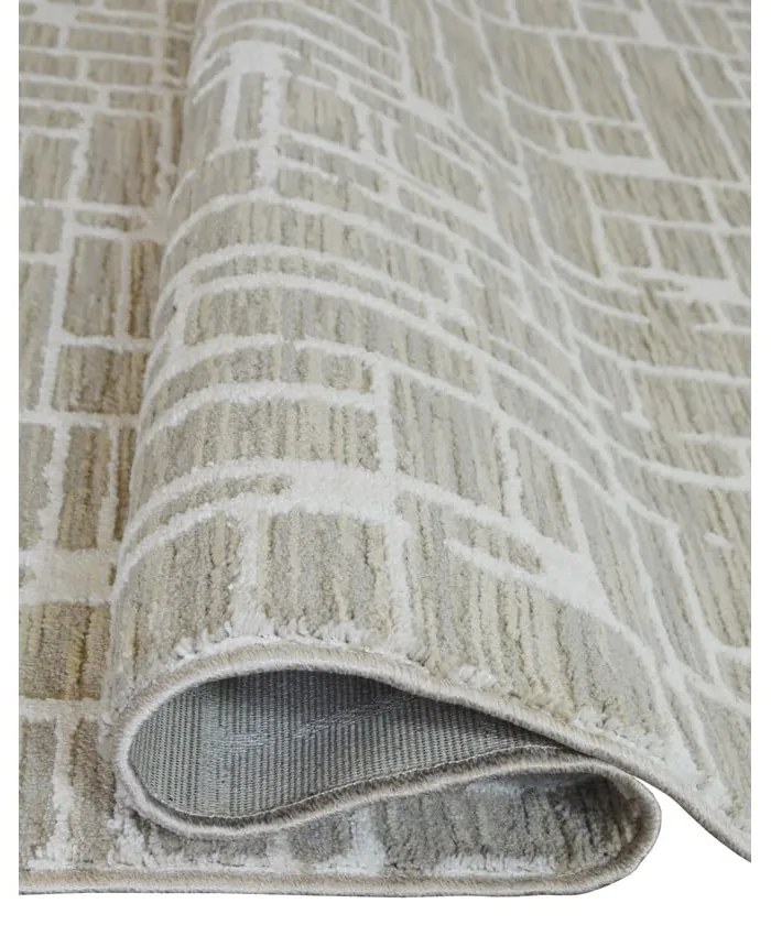 Sivo-béžový koberec 80x150 cm Jaipur – Webtappeti