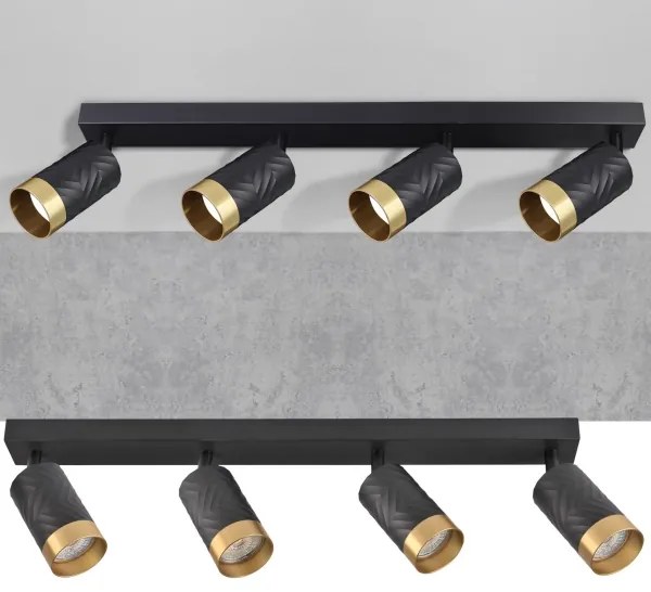 Bodové svietidlo ARRAS 4xGU10/10W/230V čierna