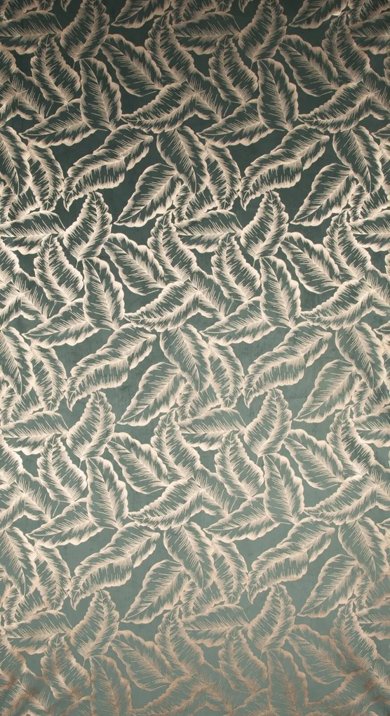 EUROFIRANY ZATEMŇOVACÍ ZÁVES NA KRÚŽKOCH MILENA 140X250 CM LISTY