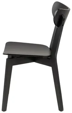 Čierna stolička v retro štýle BLACKY