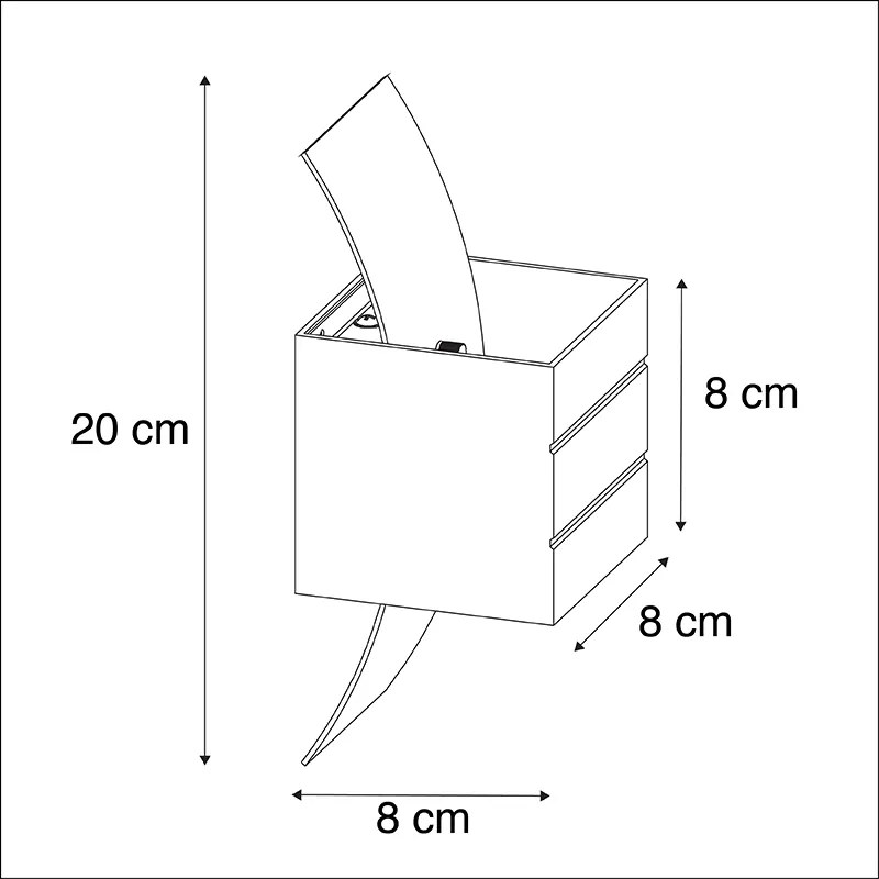 Dizajnová nástenná lampa čierna so zlatom - Amy