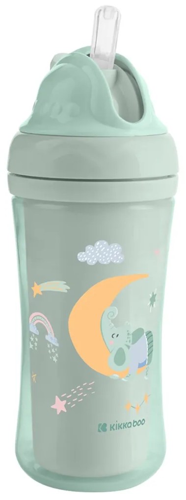 Hrnček so silikónovou slamkou 220ml 8m+ Moony me Mint