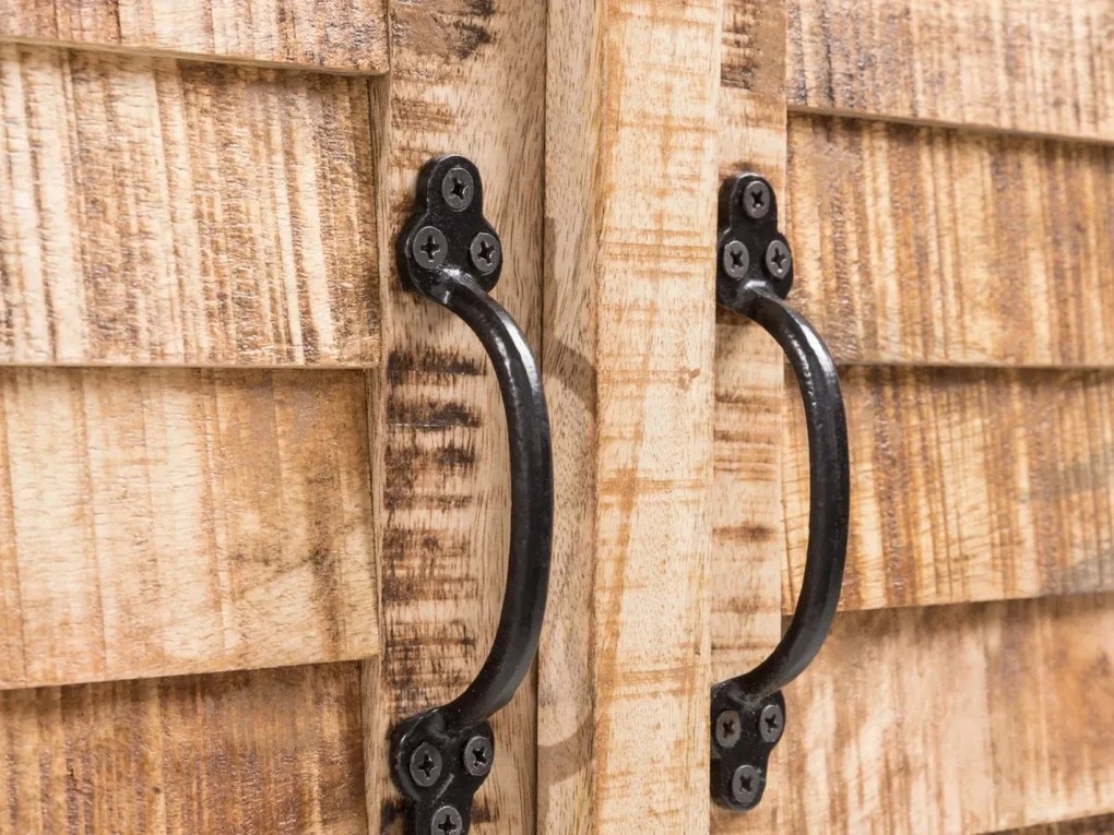 furniture-nabytek.cz - Masívny TV stolík Caribou z mangového dreva, lakovaný, prírodná farba – 150×50×60 cm