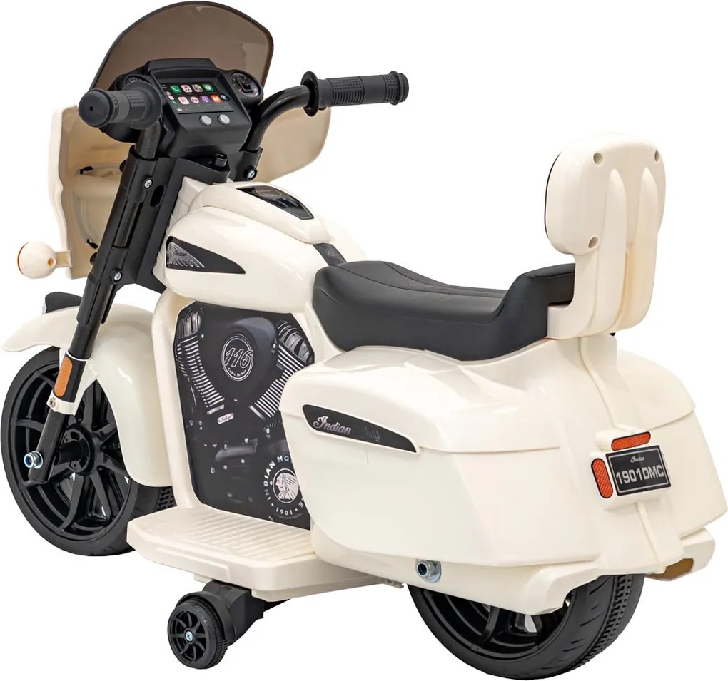 Ramiz Detská motorka Chopper INDIAN biela
