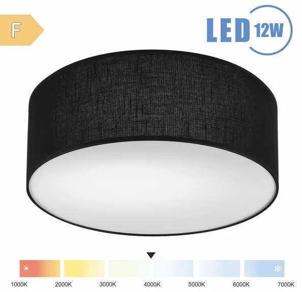 Brilagi - LED Stropné svietidlo SIRIJA LED/12W/230V pr. 35 cm čierna