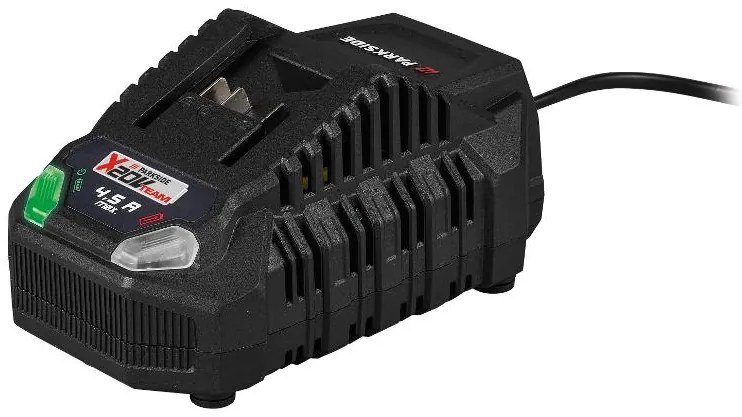 Parkside®  Aku kosačka na trávu 20 V Parm 20 A1 + Smart akumulátor 20 V/4 Ah + Rýchlonabíjačka akumulátora 20 V/4,5 A  (800012836)