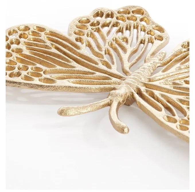 Kovová nástenná dekorácia 26x16 cm Butterfly – Light & Living