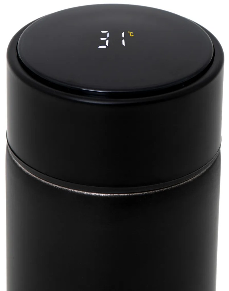 KIK KX6358 Termoska hrnček smart LED 500ml čierna
