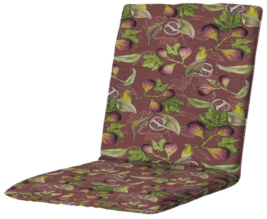 Poduška na záhradné kreslo JASMINE BORDEAUX 97x49 cm, vínová