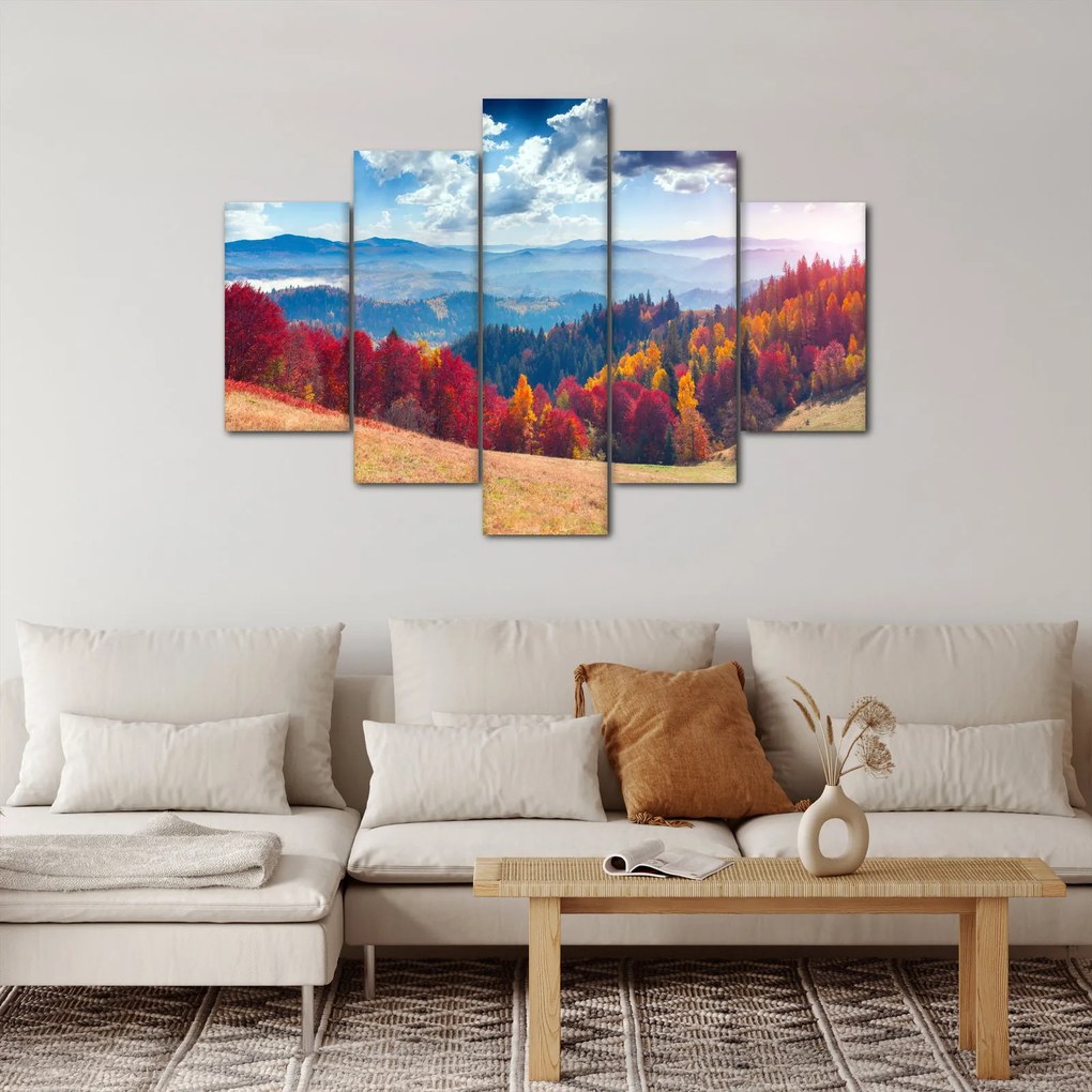 Obraz farebné jesenné krajiny (150x105 cm)