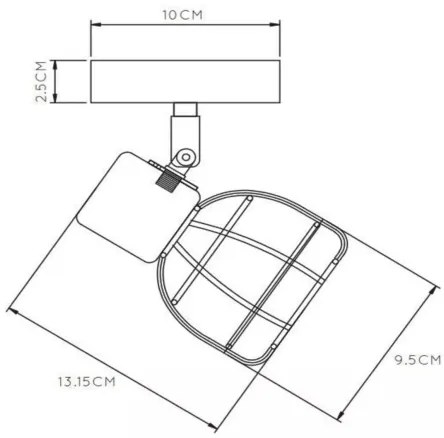 Lucide 00929/01/30 - Bodové svietidlo FILOX 1xE14/40W/230V
