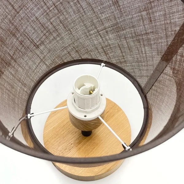 Brilagi - LED  Prisadený luster ANTHONY 1xE14/60W/230V dub/hnedá