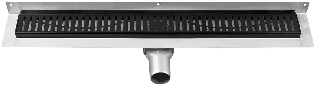 Gelco Gelco, MANUS BLACK nerezový sprchový kanálik s roštom ONDA, k stene, 950x112x55 mm, GMO25B