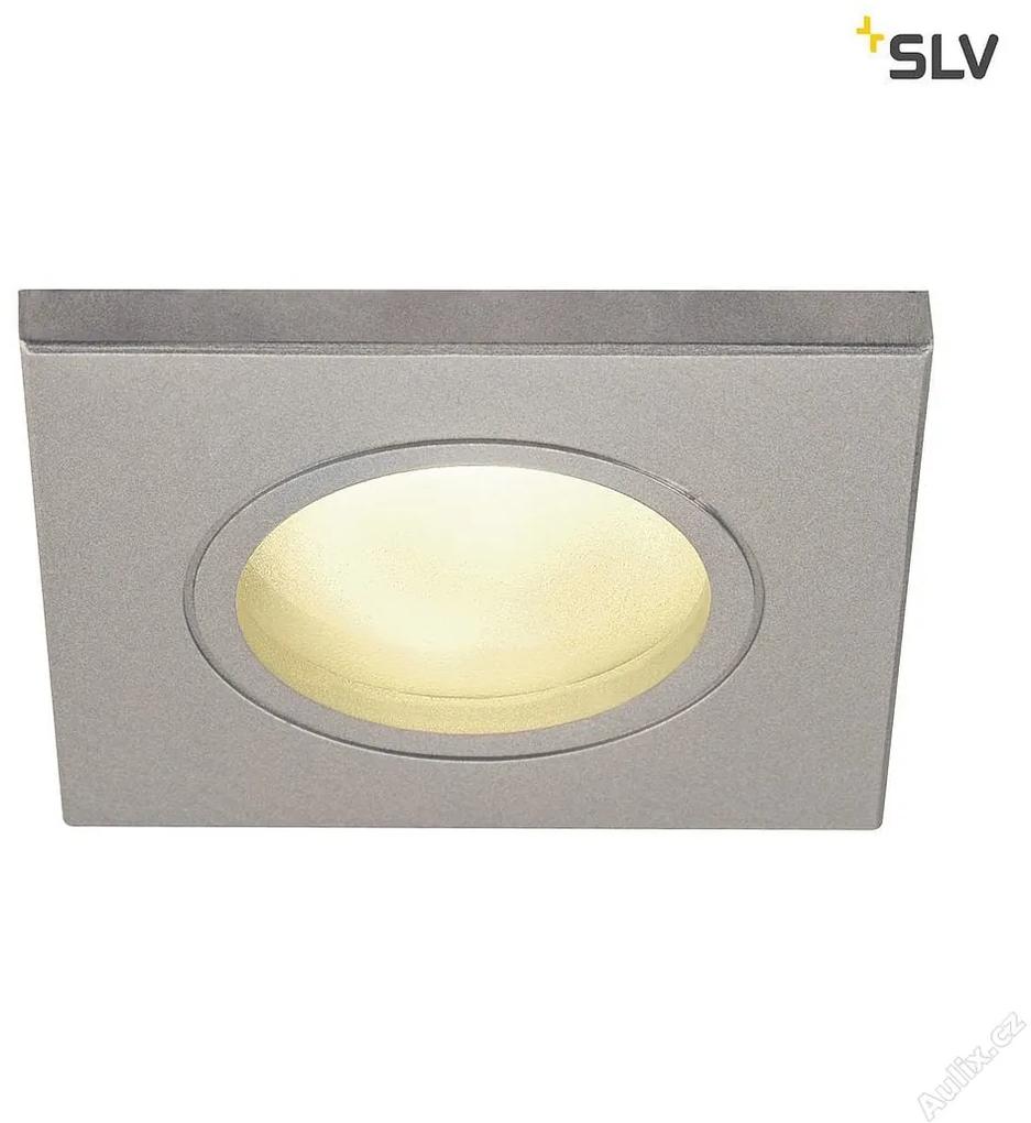 Vonkajšie podhľadové svietidlo SLV DOLIX OUT QPAR51, hranaté, stříbrošedá 1001171