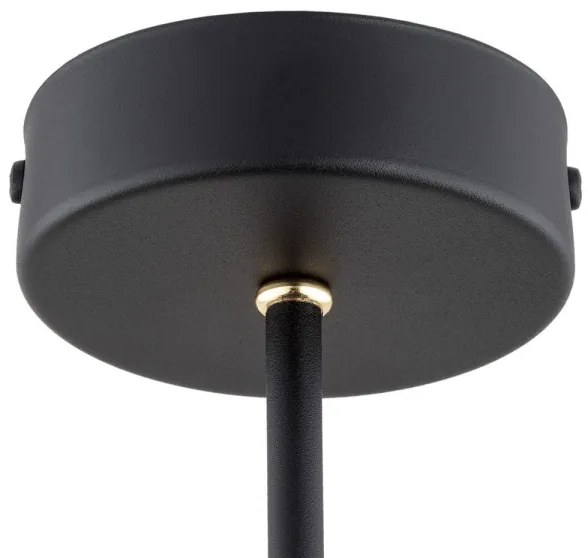 Argon 6149 - Luster na tyči CHARLOTTE 3xE27/15W/230V čierna/zlatá