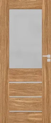 Interiérové dvere Naturel Perma pravé 70 cm orech karamelový PERMA2OK70P