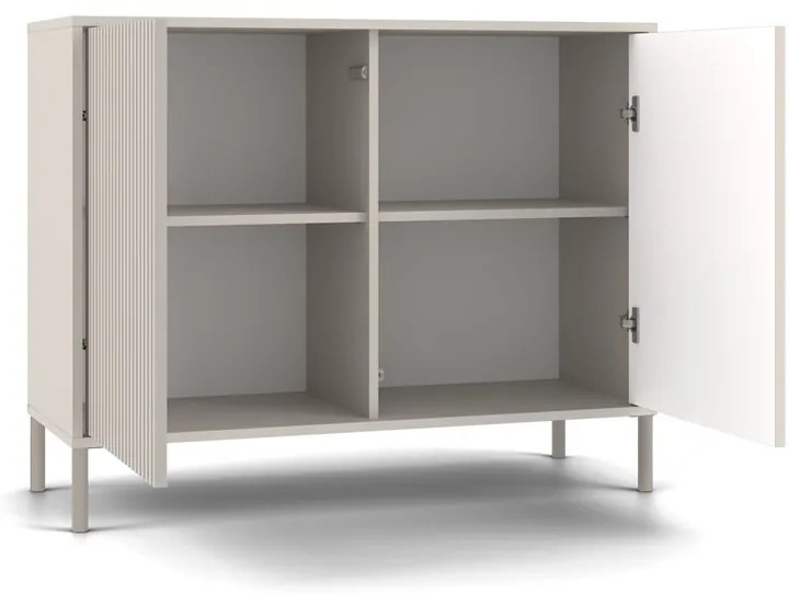 Komoda Kamaro 2D štíhla 103 cm kašmír