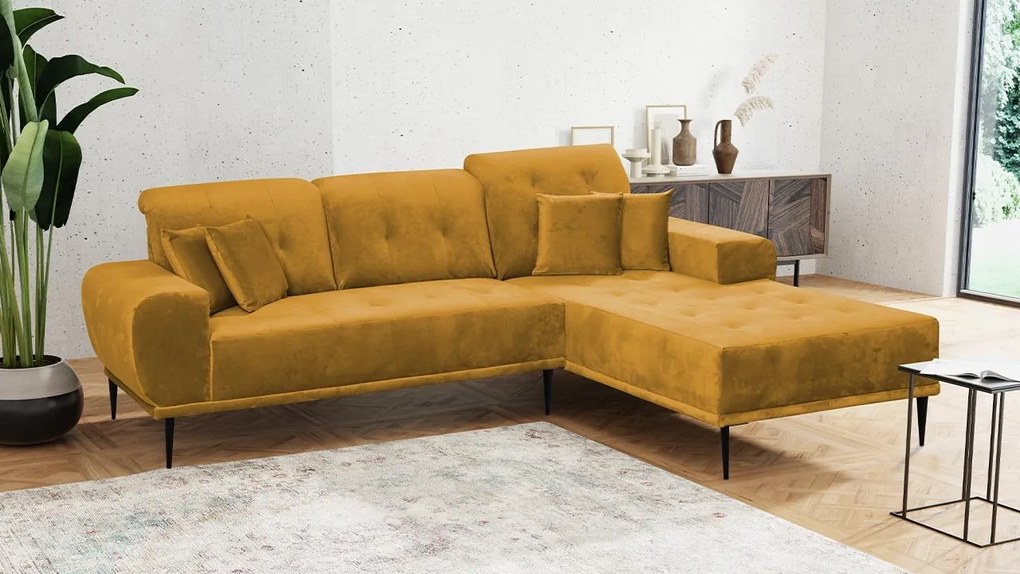 Rohová pohovka Huguk, Farby: Luxo 6601, Strana: pravá