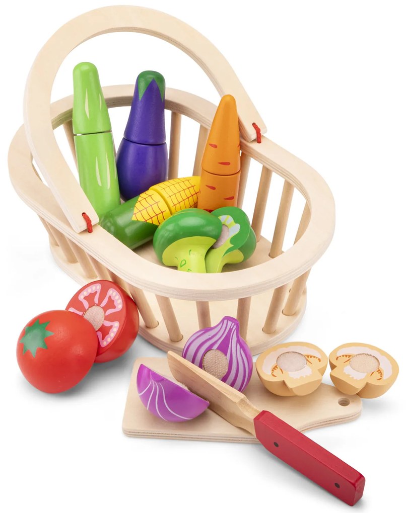 Súprava krájania - košík so zeleninou
