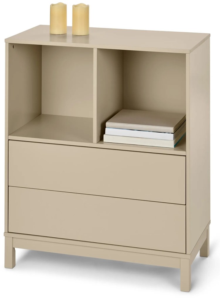 Vysoká komoda s 2 zásuvkami