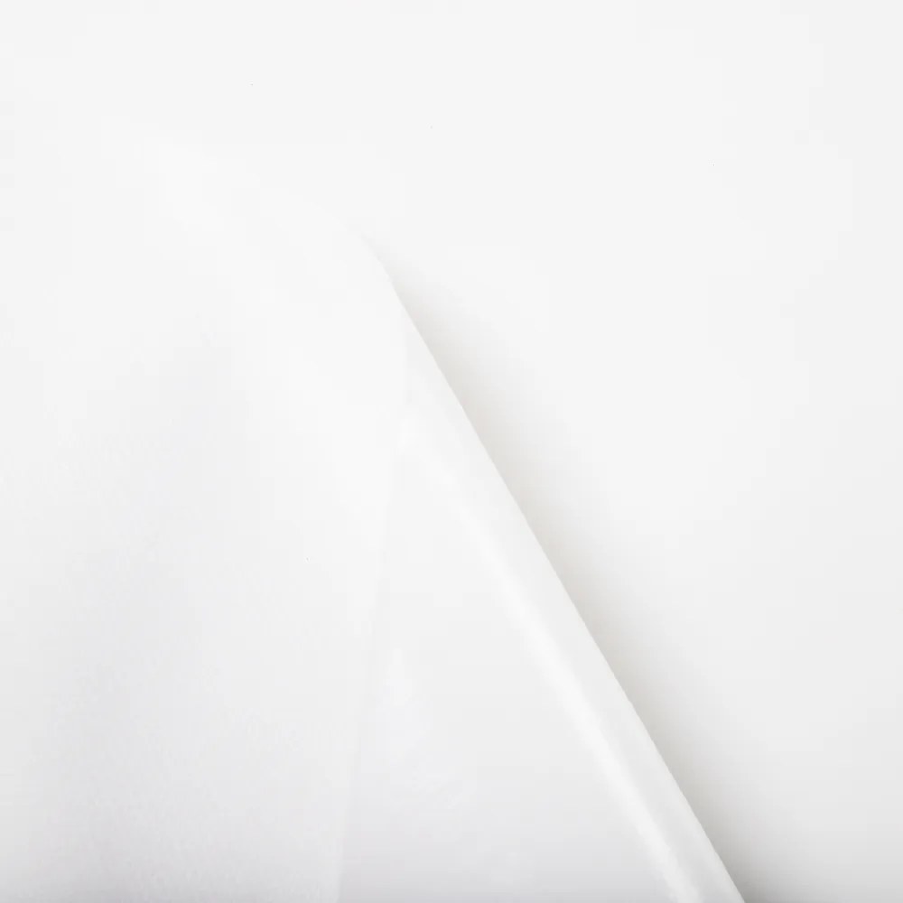 PVC obrus Biely hladký PV-002 - metráž š. 140 cm