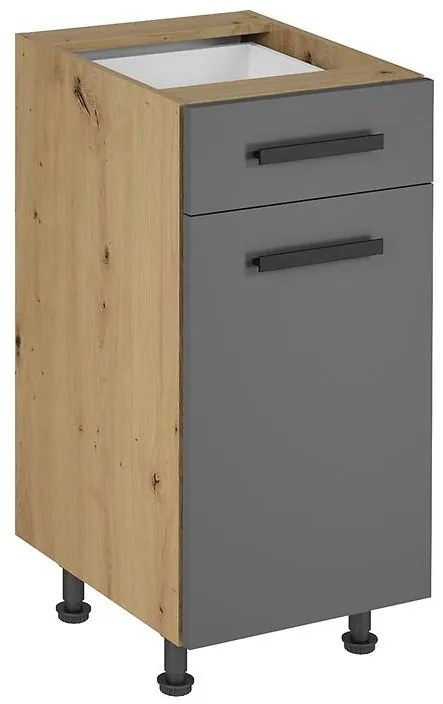 Skrinka do kuchyne Langen d40s1 úchyt grey