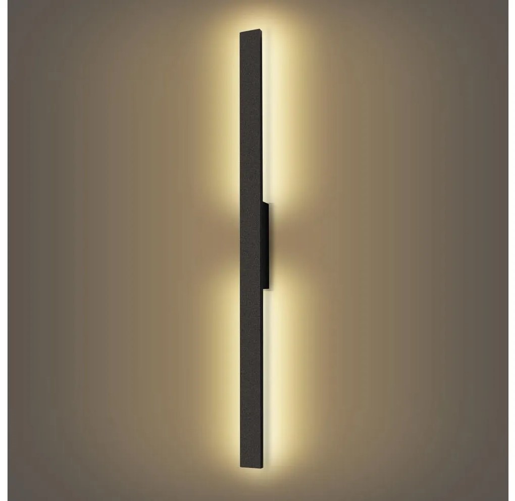Brilagi - LED vonkajšie nástenné svietidlo LUNA LED/24W/230V 3000K IP65 čierna BRI267