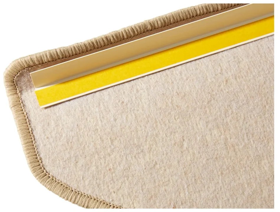 Súprava 15 krémovobielych koberčekov na schody Hanse Home Fancy, 23 x 65 cm