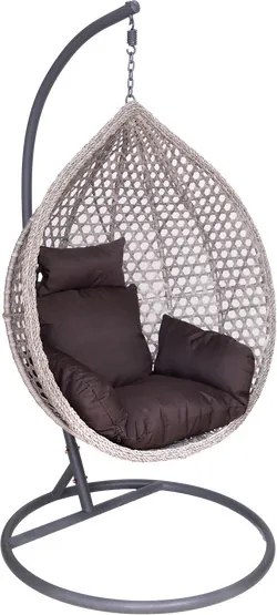 Závesné kreslo RELAX sivé / tmavosivé FAT4811